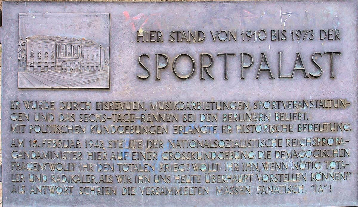 Sportpalast berlin 