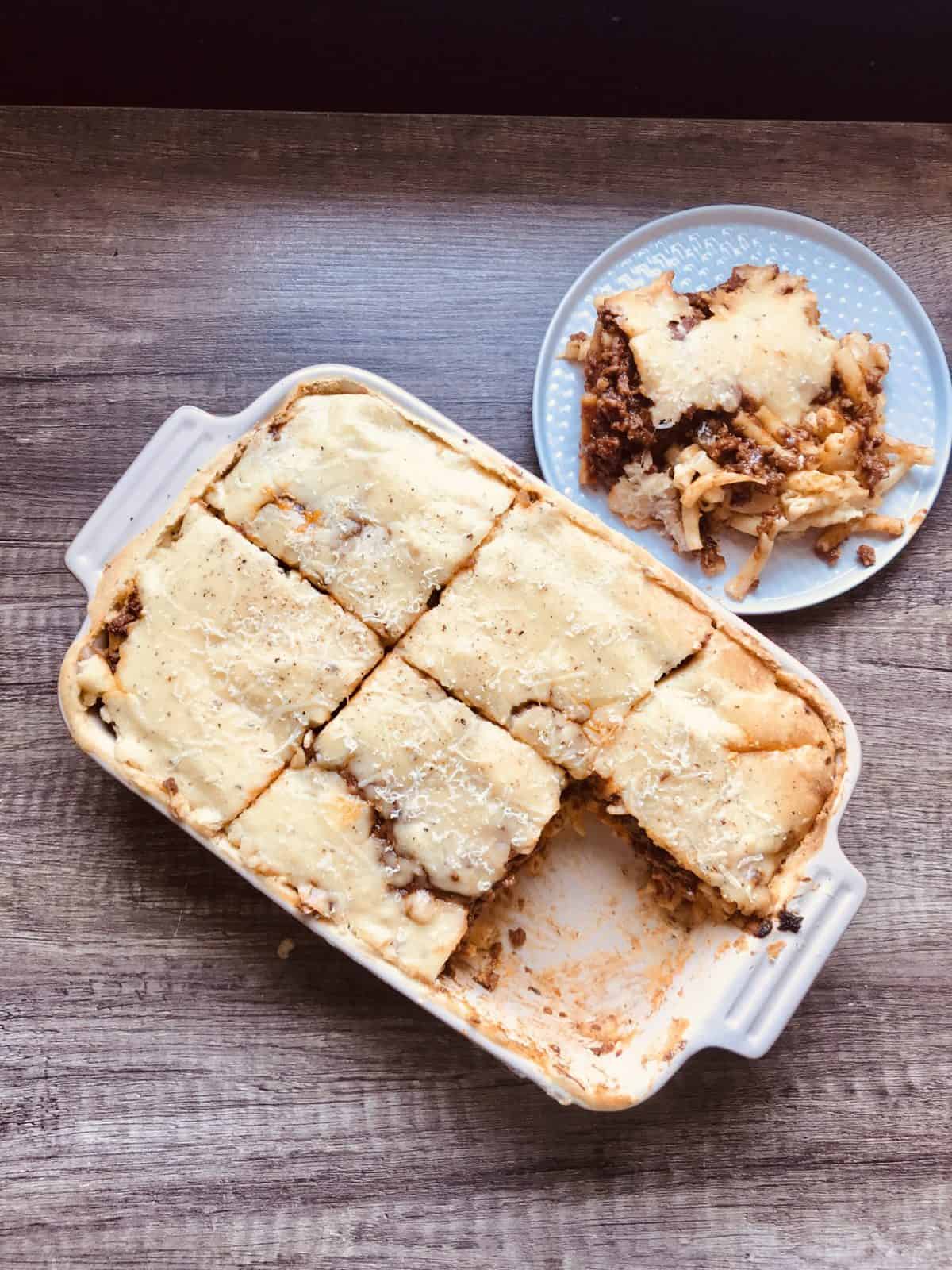 Pastitsio Greek lasagne recipe 