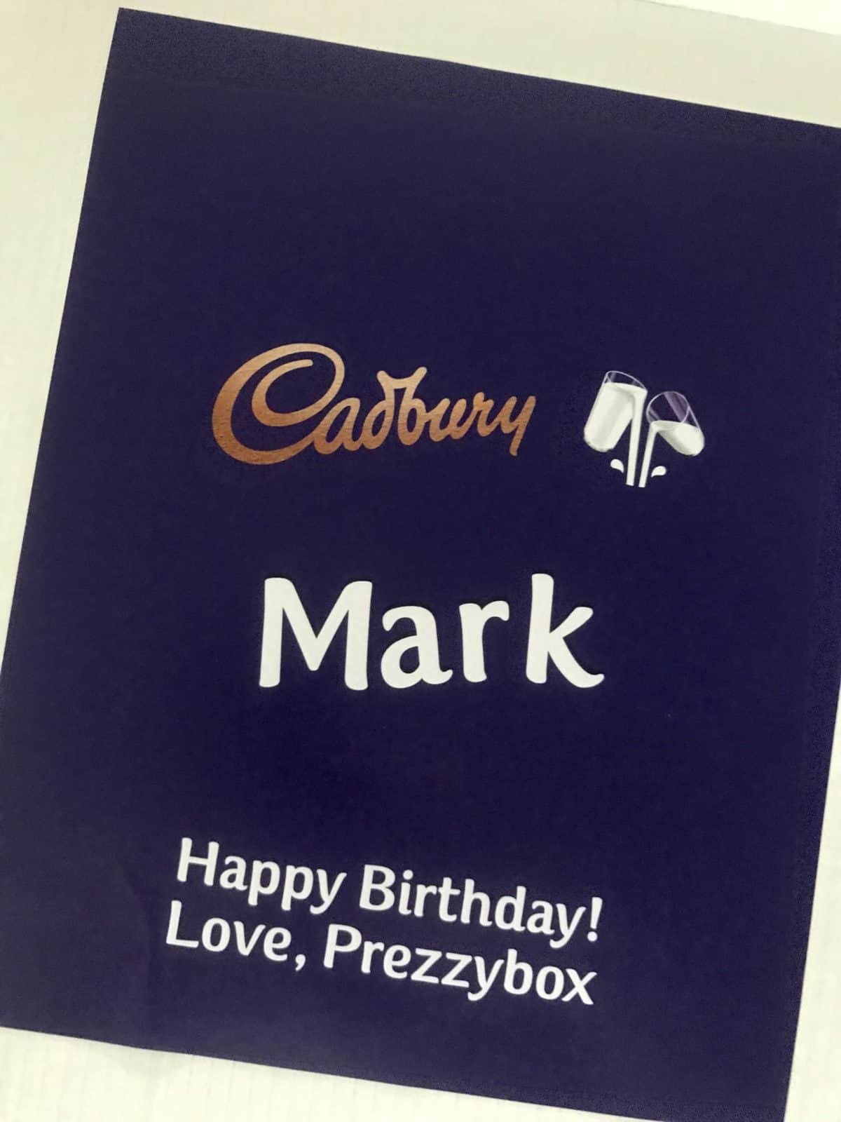 Personalised Cadbury chocolate hamper