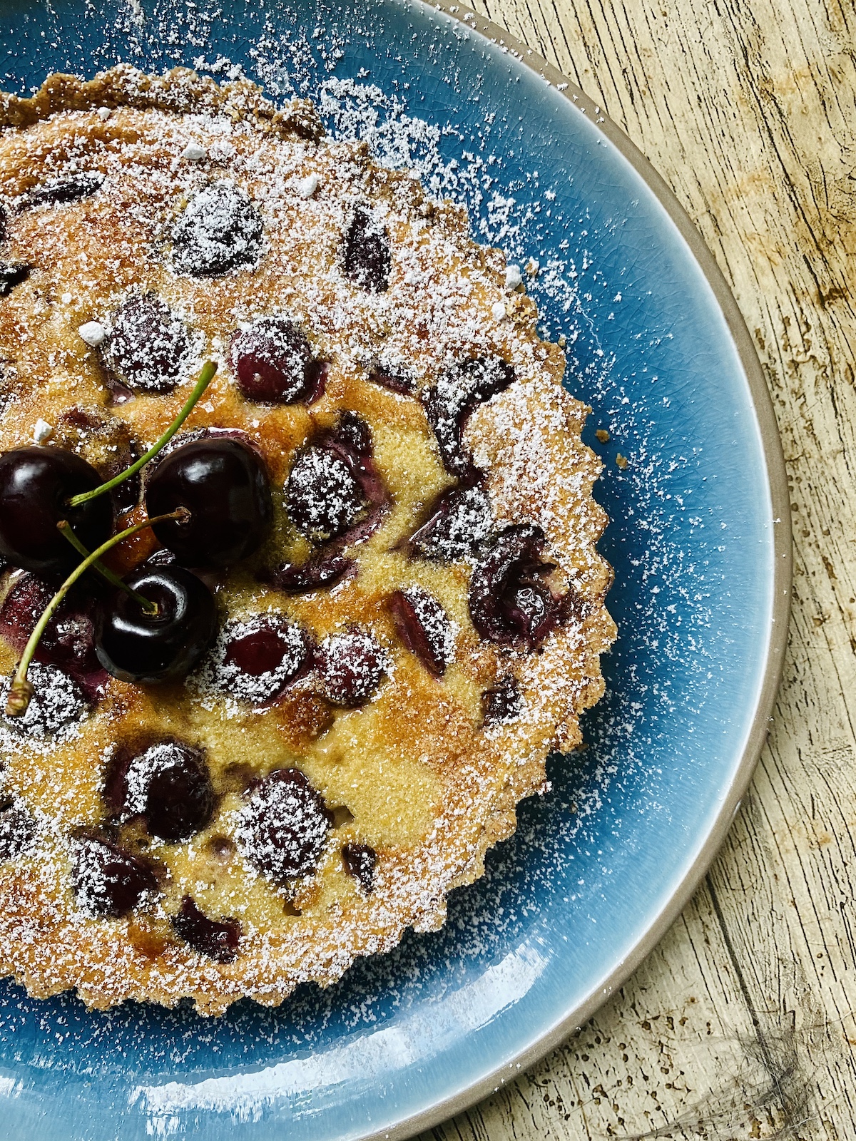 half view cherry tart