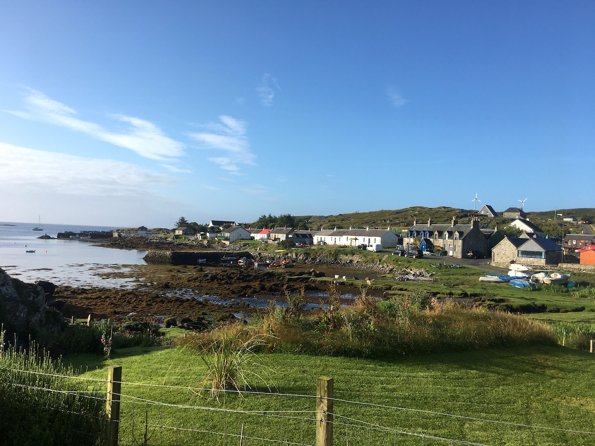 isle of coll hotel view over island