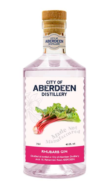 city of aberdeen distillery rhubarb gin