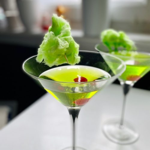 halloween vodka midouri martini spooktini image 3