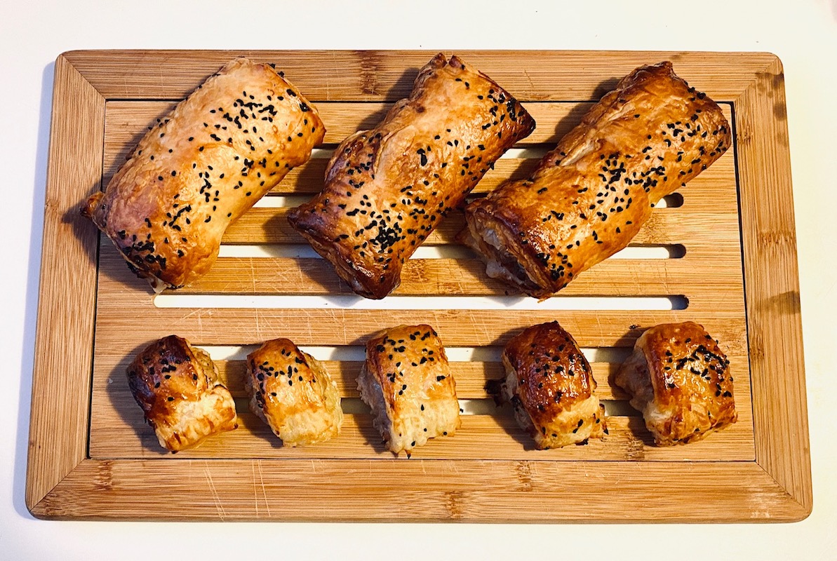 pork sage apple sausage rolls recipe baked