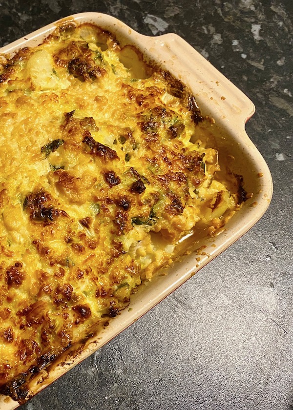 smoked haddock gratin