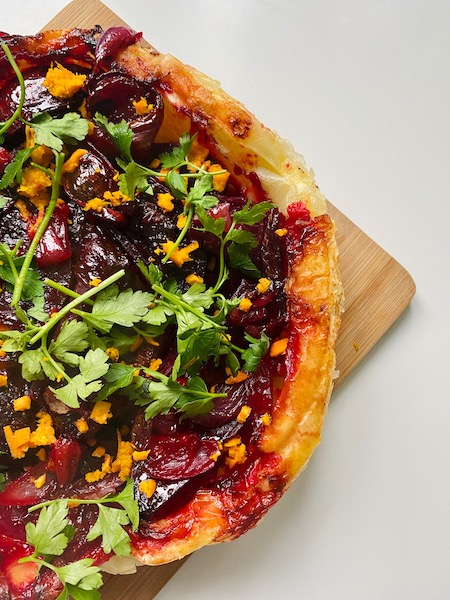 vegan beetroot tarte tartin 3