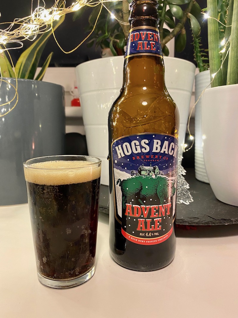 advent ale poured