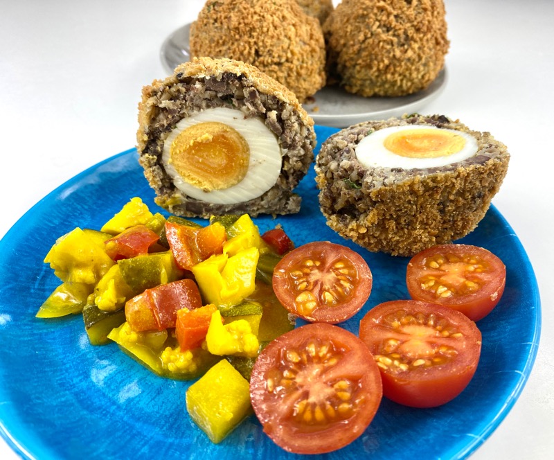 Haggis scotch eggs recipe