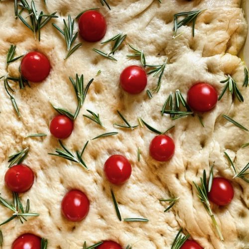 rosemary and tomato focaccia baked 2