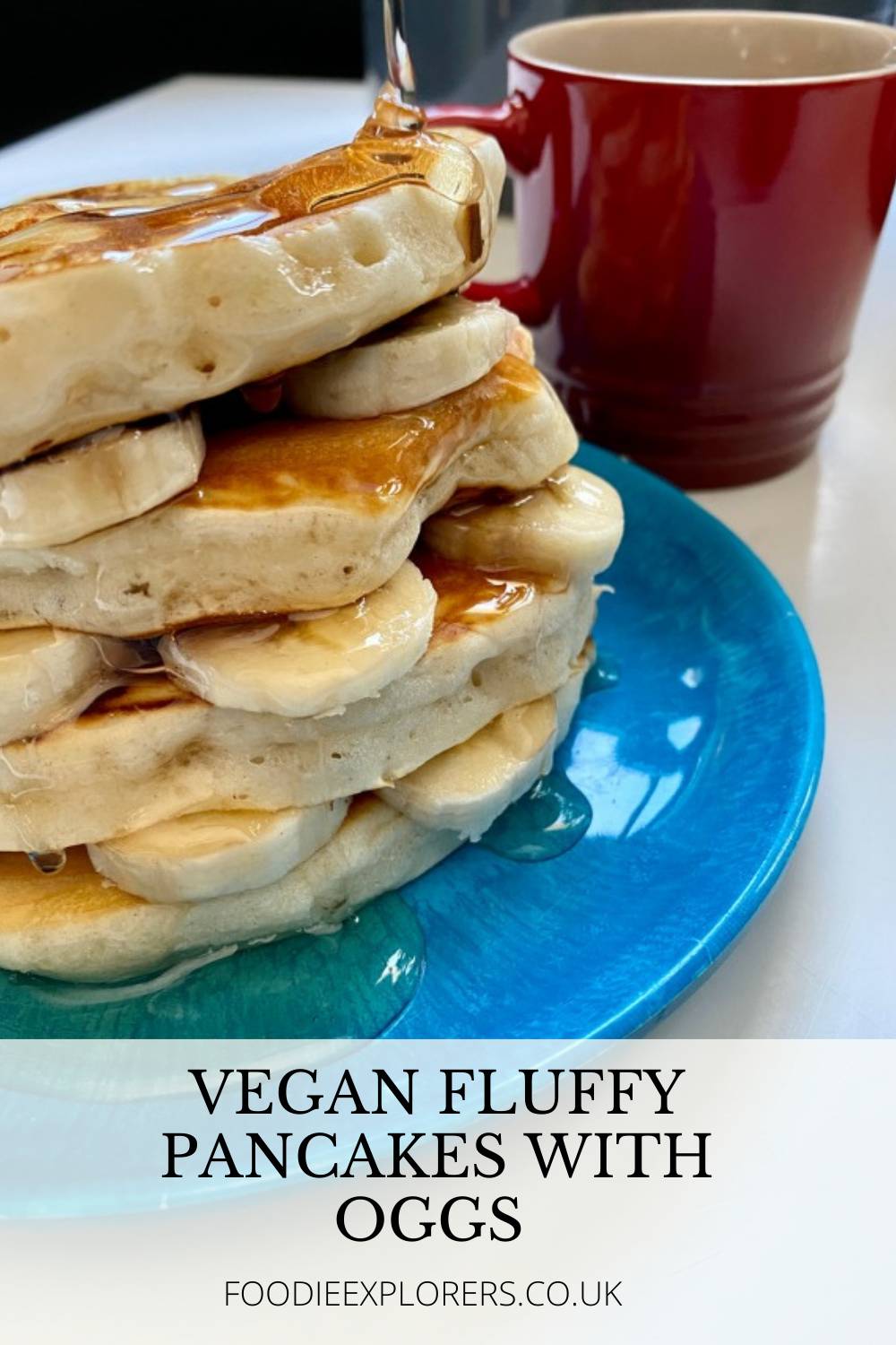 Vegan pancakes made with OGGS 
