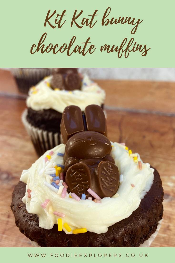 kit kat easter bunny muffin recipe pinterest pin