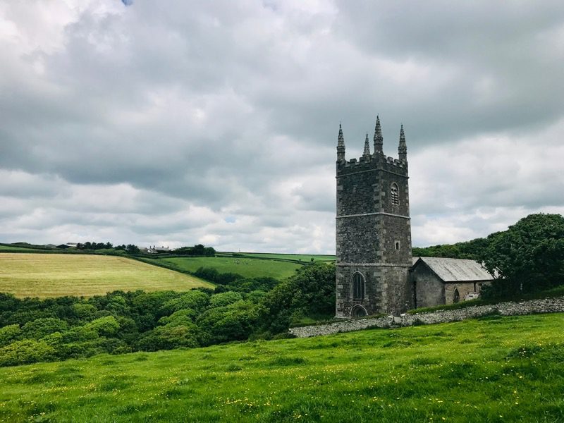 Morwenstow church cliff tearoom Cornwall 