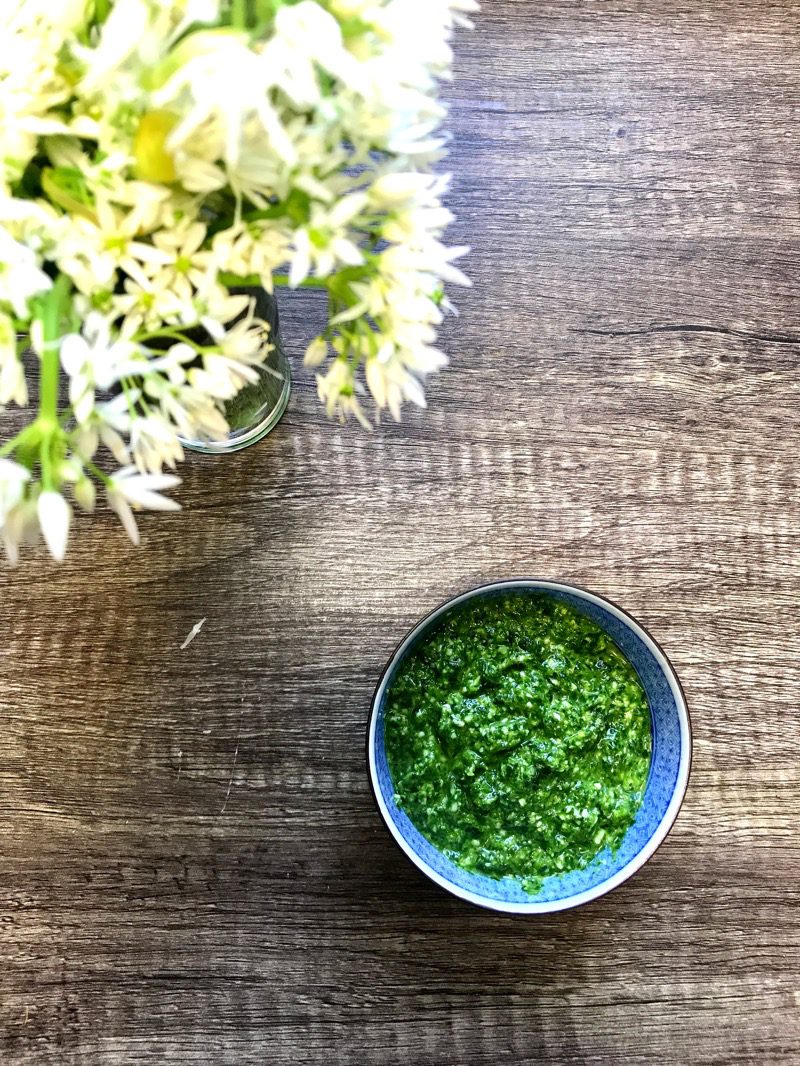 Foraged wild garlic pesto recipe