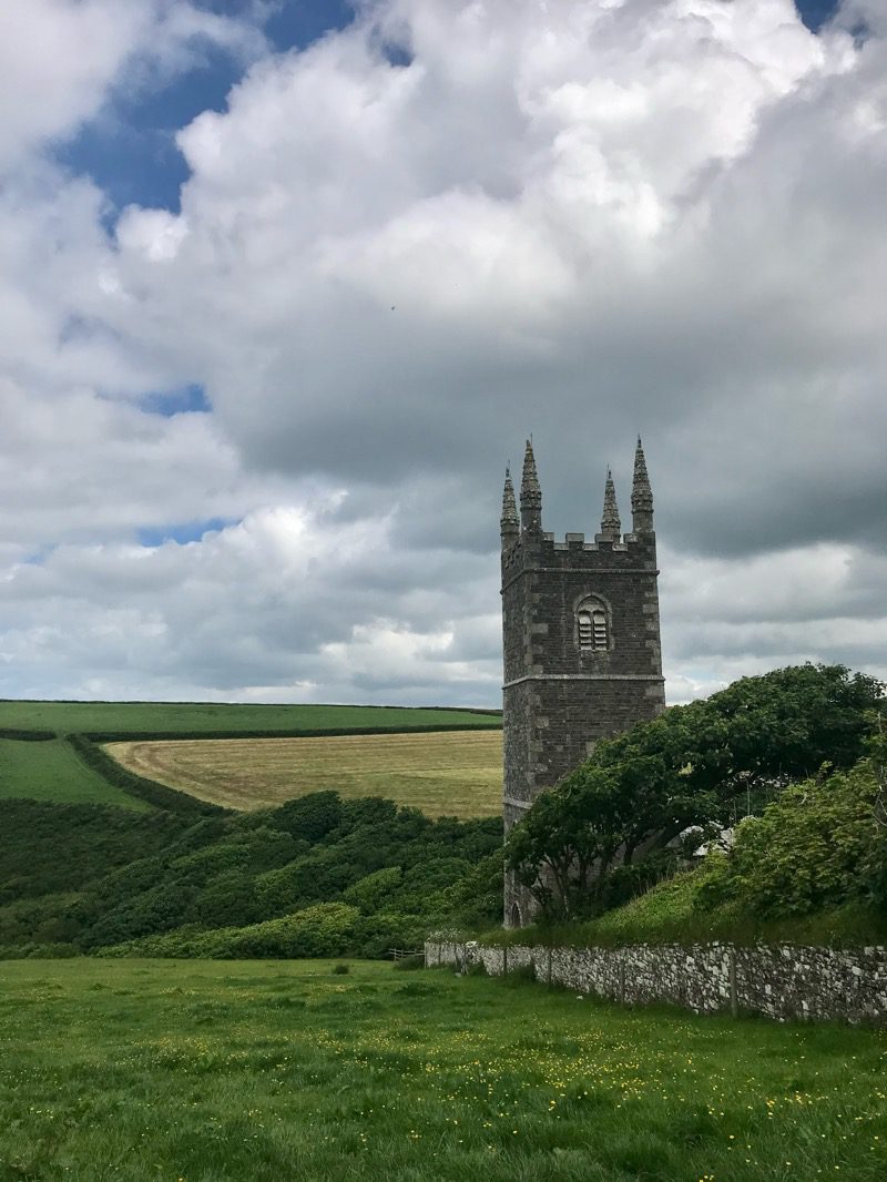 Morwenstow church cliff tearoom Cornwall