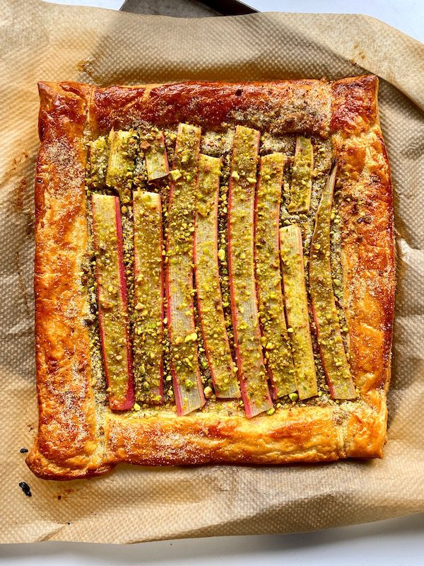 easy rhubarb tart recipe above