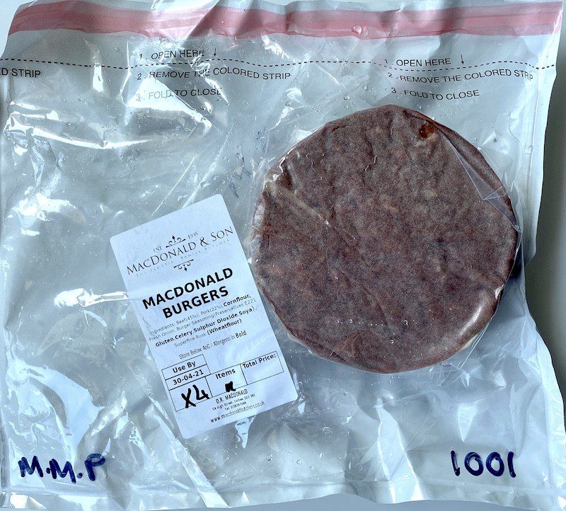 macdonald butchers burgers