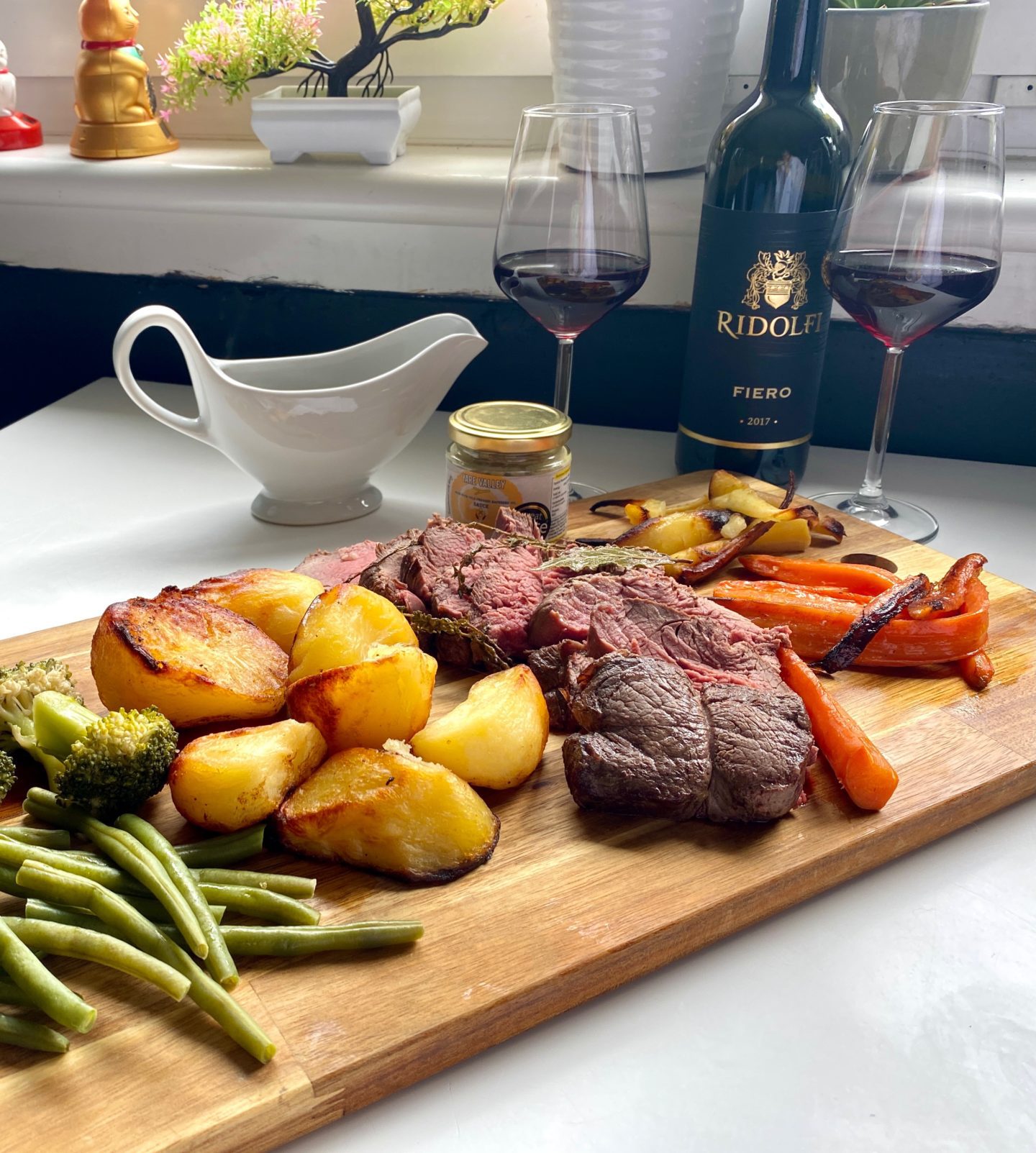 Noble house prepared roast beef fillet Sunday roast 