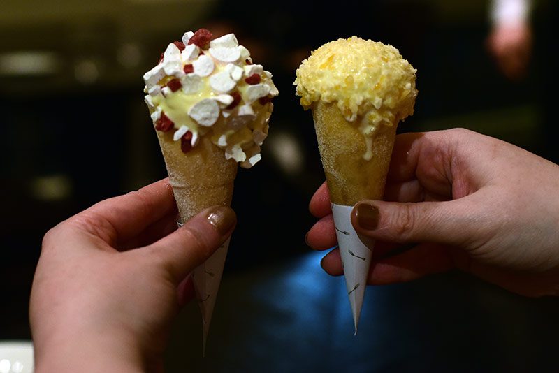 Heston Blumenthal' liquid nitrogen ice cream