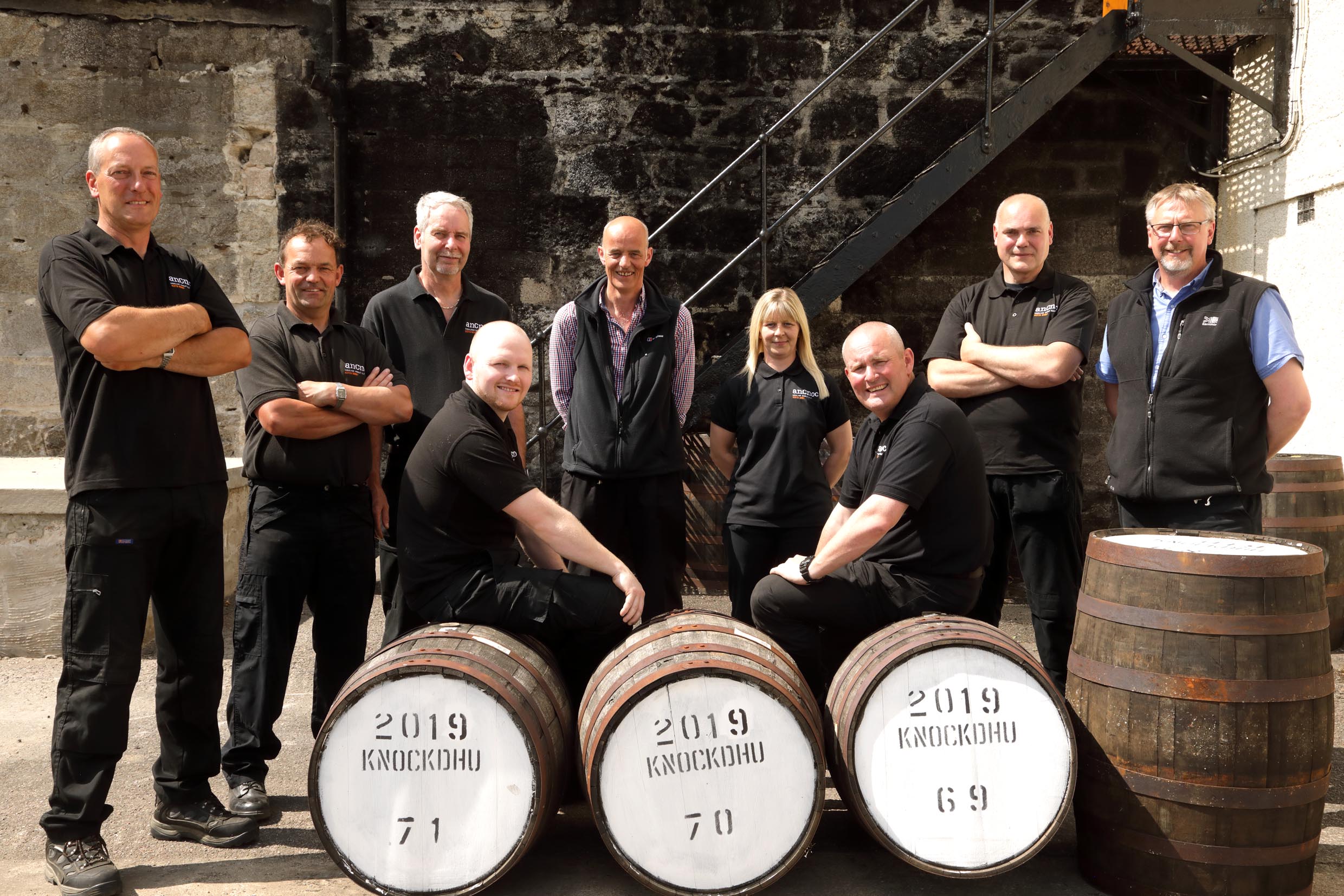 Knockdhu Distillery team