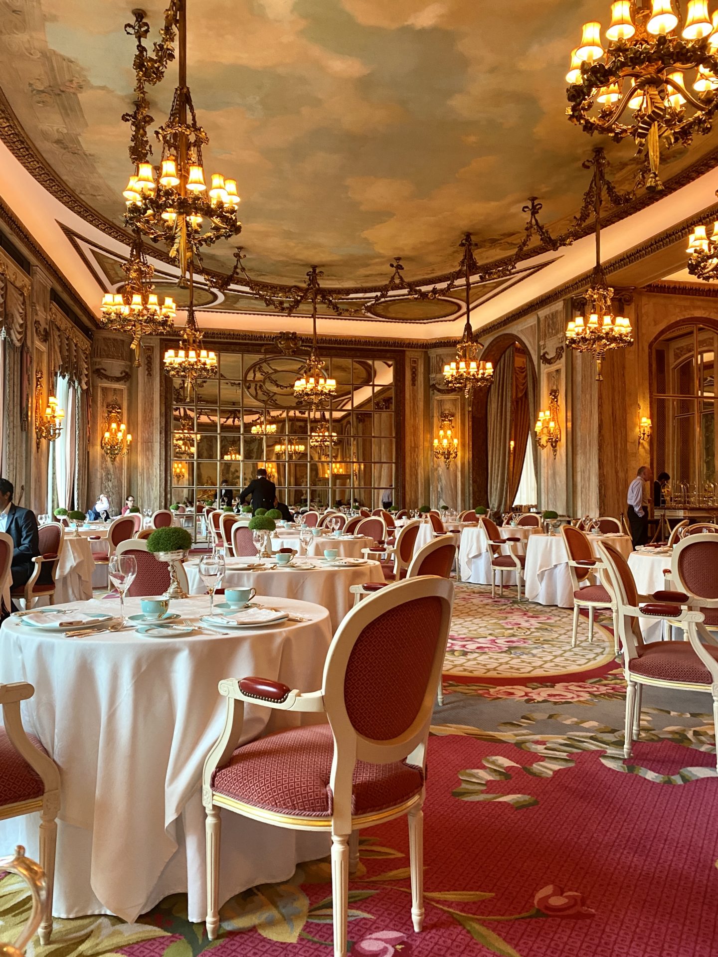 Breakfast in the dinning room at the ritz hotel London 