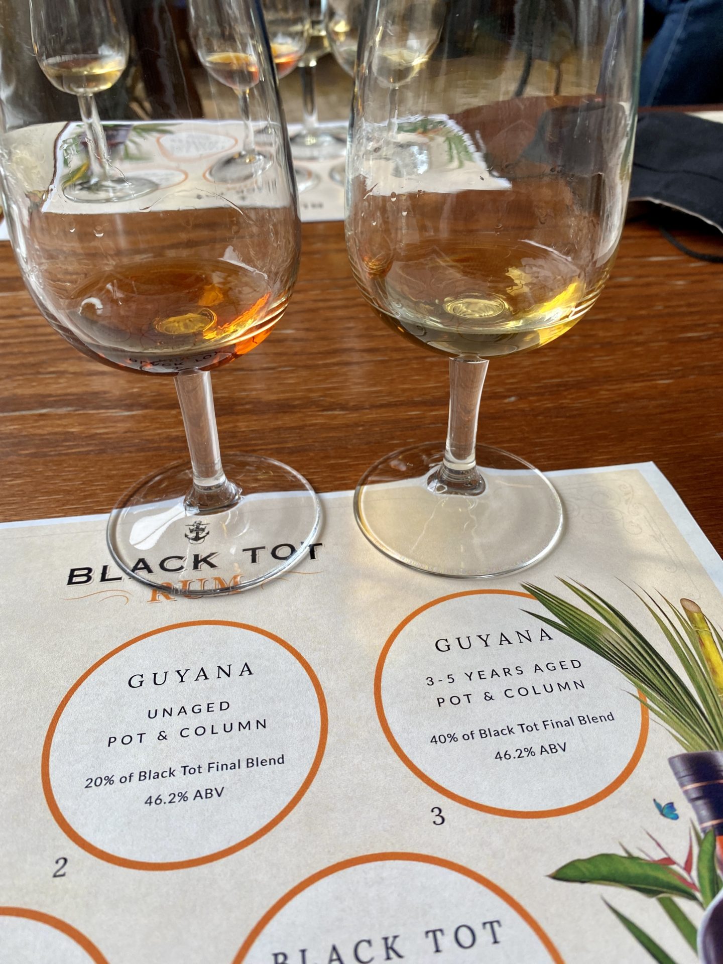 Black tot rum Guyana 