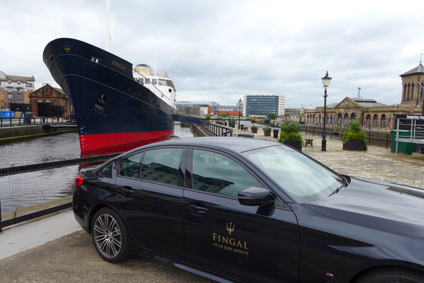 fingal leith luxury floating hotel outside