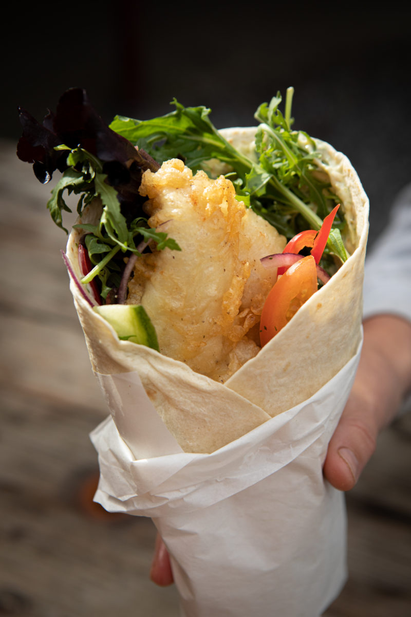 the seafood shack haddock wrap