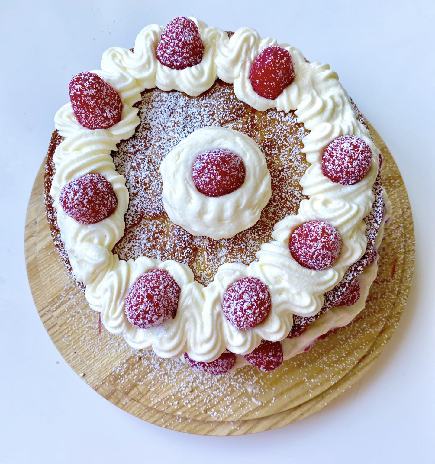 raspberry victoria sponge cake