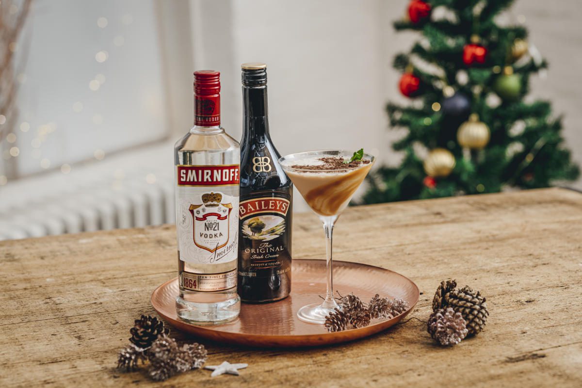 Portia’s Flat White martini cocktail with Baileys & Smirnoff No.21 Vodka