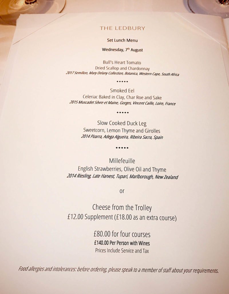 Food Review The Ledbury, London • Foodie Explorers