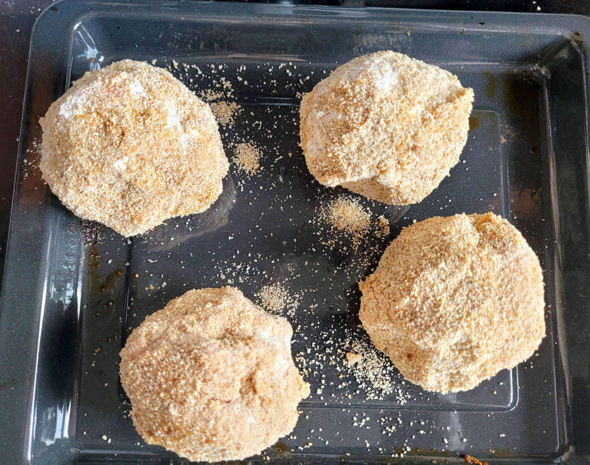 scotch egg ready to fry