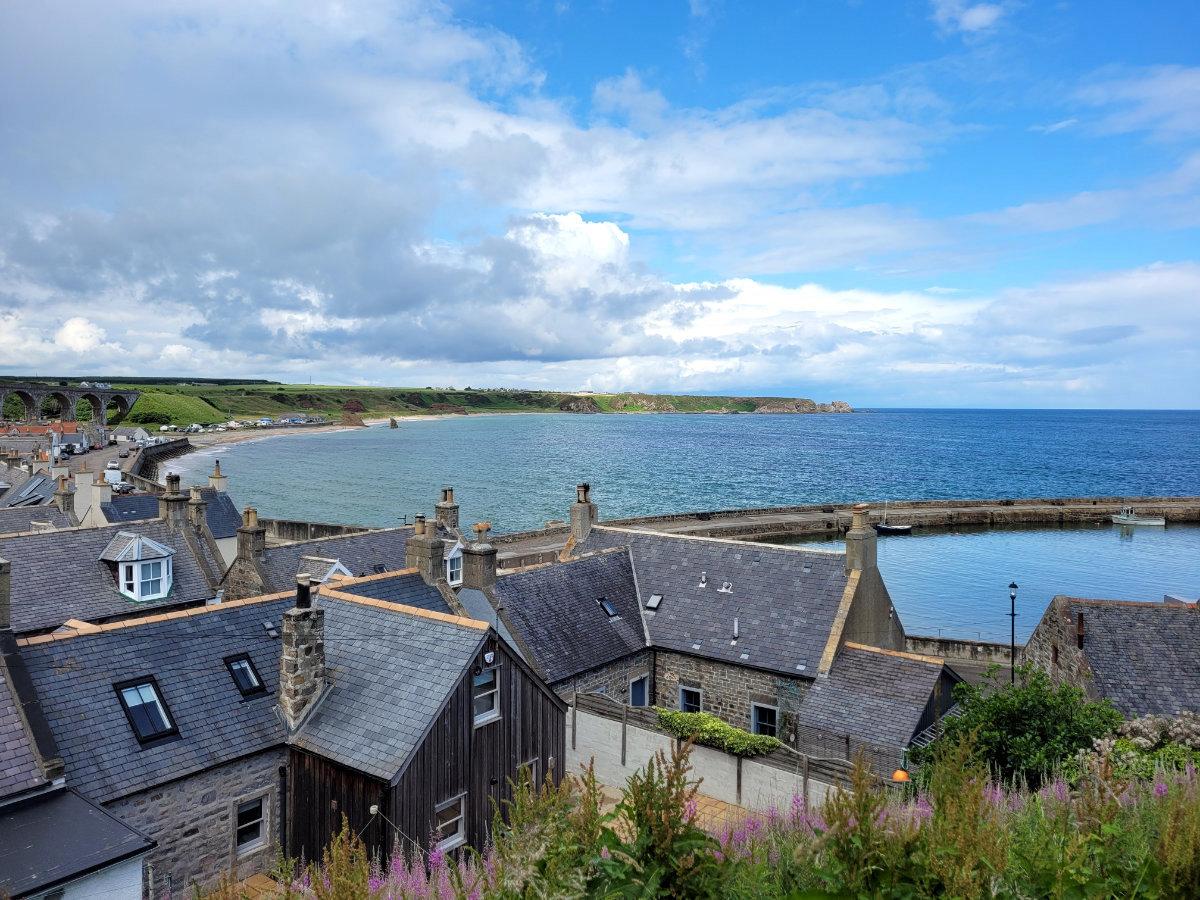 View of Cullen and harbour
