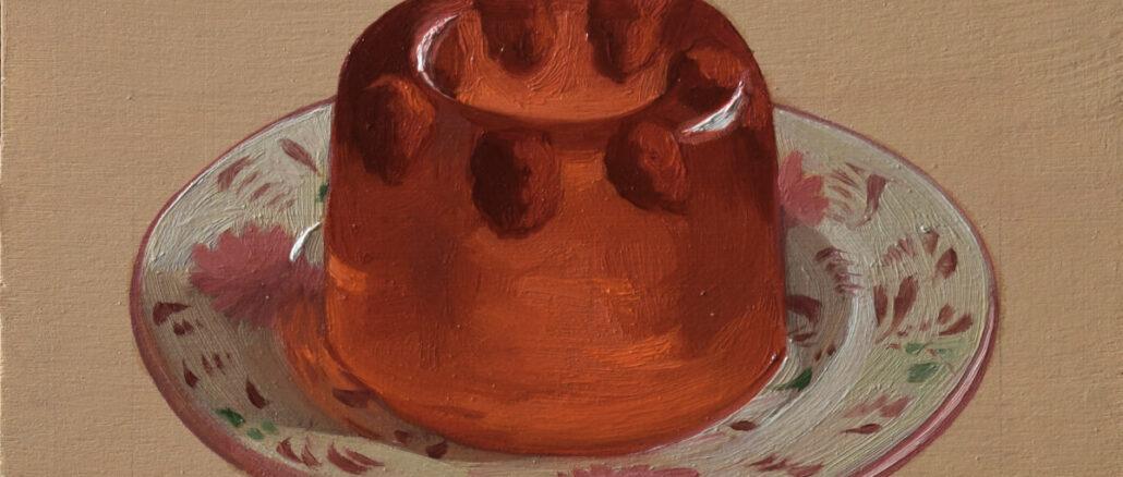 Florence Houston, Raspberry 2, oil on canvas, 2023