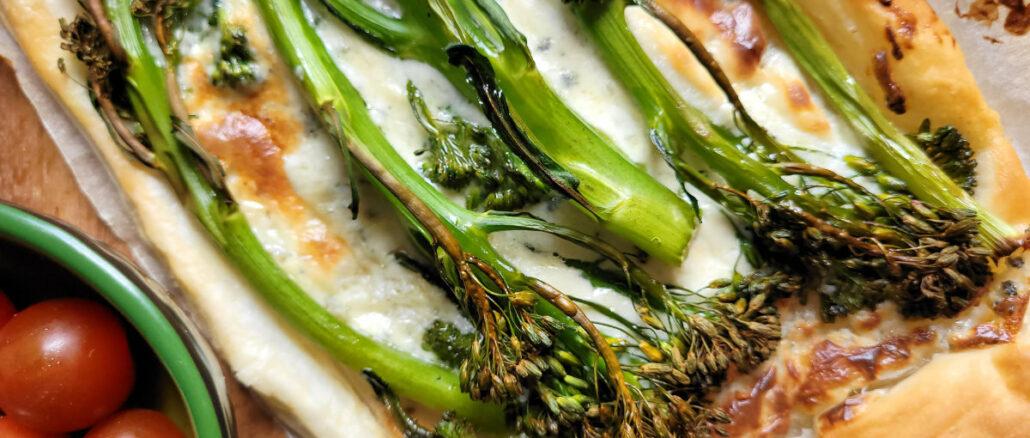broccoli and blue cheese tart 1