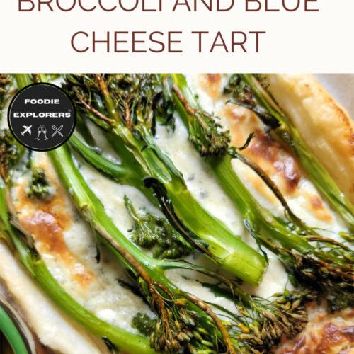 broccoli and blue cheese tart 1