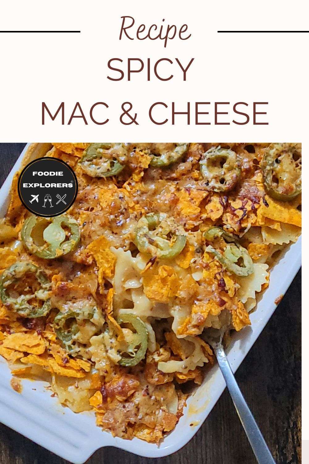 spicy mac and cheese recipe pinterest pin