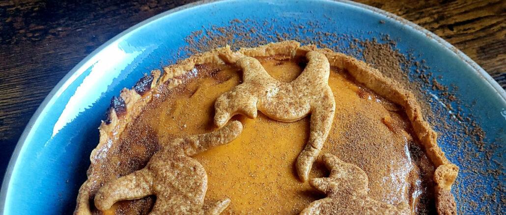 pumpkin pie recipe close up image