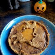 pumpkin pie recipe close up image