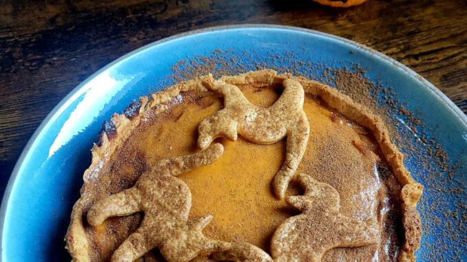 pumpkin pie recipe close up image