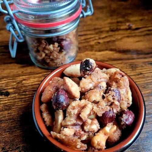 air fryer roasted nut mix recipe