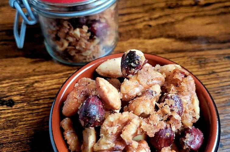 air fryer roasted nut mix recipe