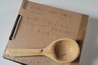 fish wooden spoon