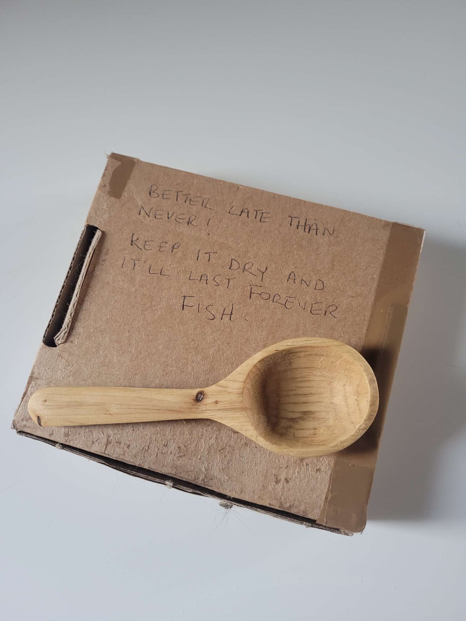 fish wooden spoon