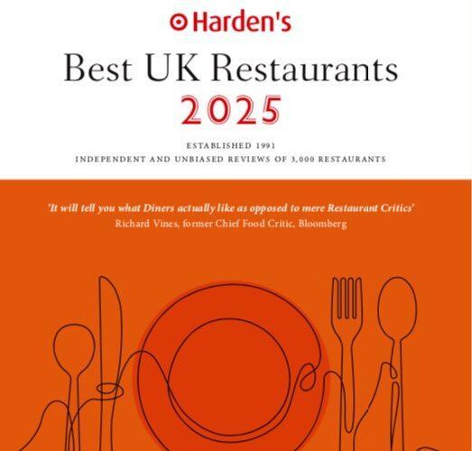 Hardens Best UK Restaurants 2025 Cover image