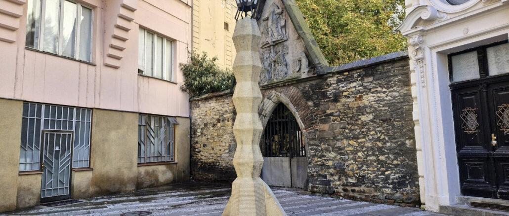 Cubist Street Lamp in Prague