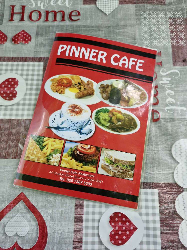 Menu at Pinner Cafe