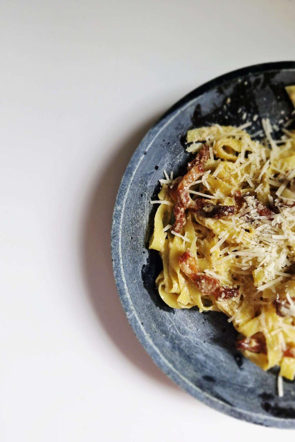 Tagliatelle Carbonara Recipe • Foodie Explorers