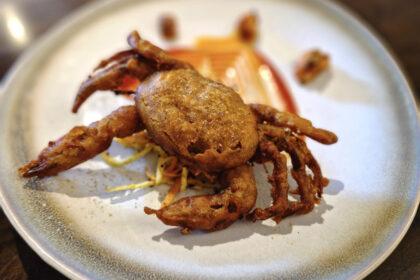 the mint room bath soft shell crab starter