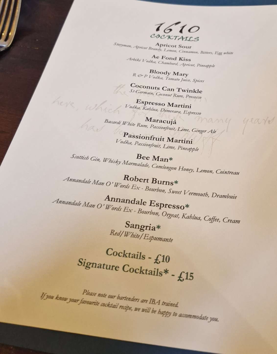 1610 at The Globe Inn, Dumfries