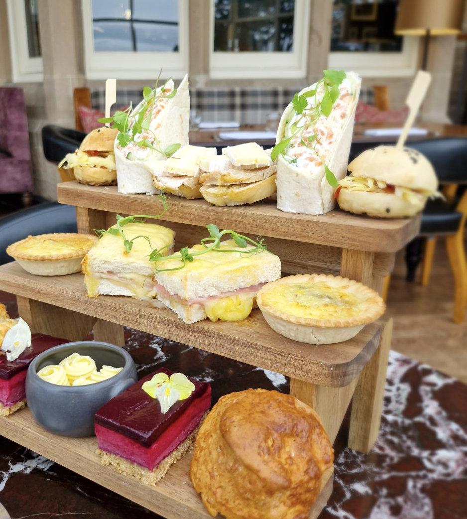 afternoon cheese afternoon tea at Golf View Hotel and Spa Nairn